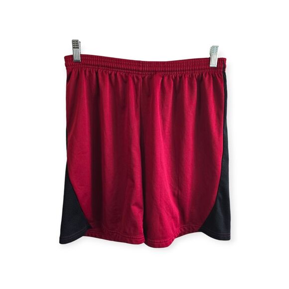 ProSpirit Active Sport Mens Shorts L Red Black Athletic Basketball - Picture 1 of 5